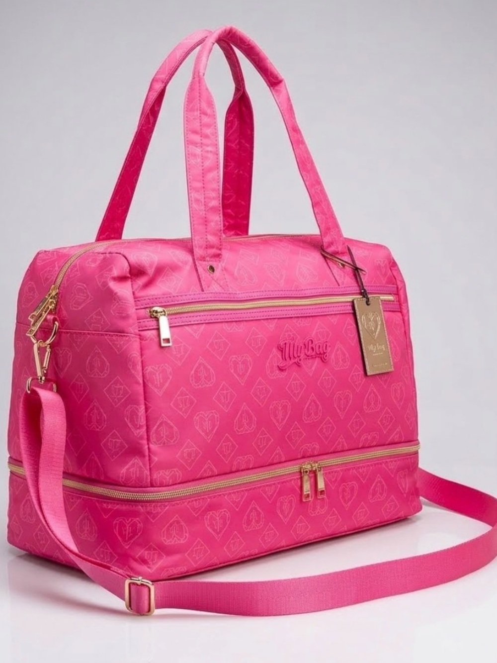 Juicy Couture Pink Logo Travel Bag - Picture 2 of 15